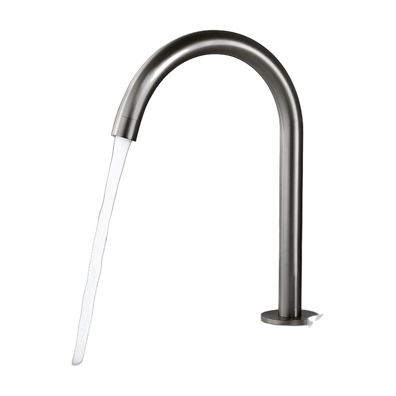 Mitigeur lavabo 2 trous VELENZA, coloris gris, sur fond blanc