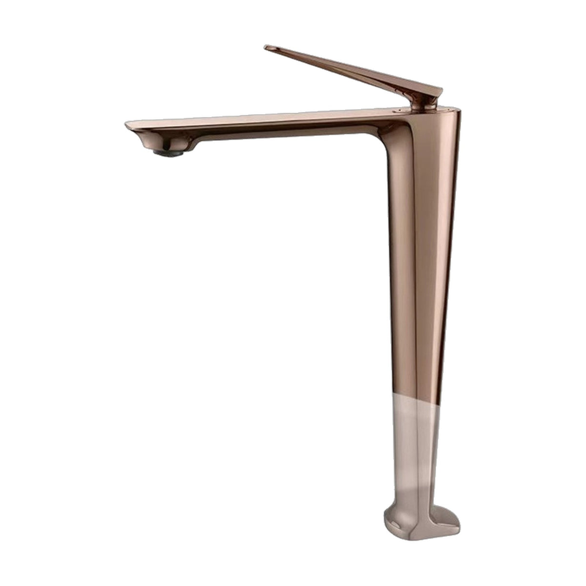 Mitigeur vasque haut AUREVIO, coloris or rose, sur fond blanc